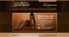 Desktop Screenshot of centreshoeclinic.com